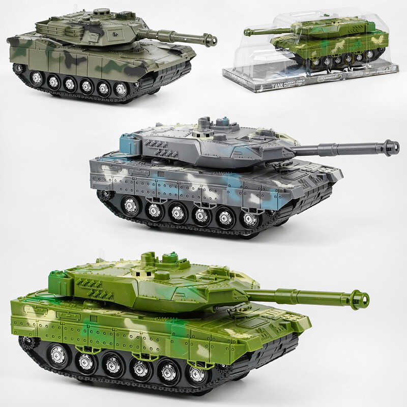Танк 383-23 D/24D/24D1 (48/2) "Tank Model", світло, інерція, тріскачка, рухоме дуло, у пакеті