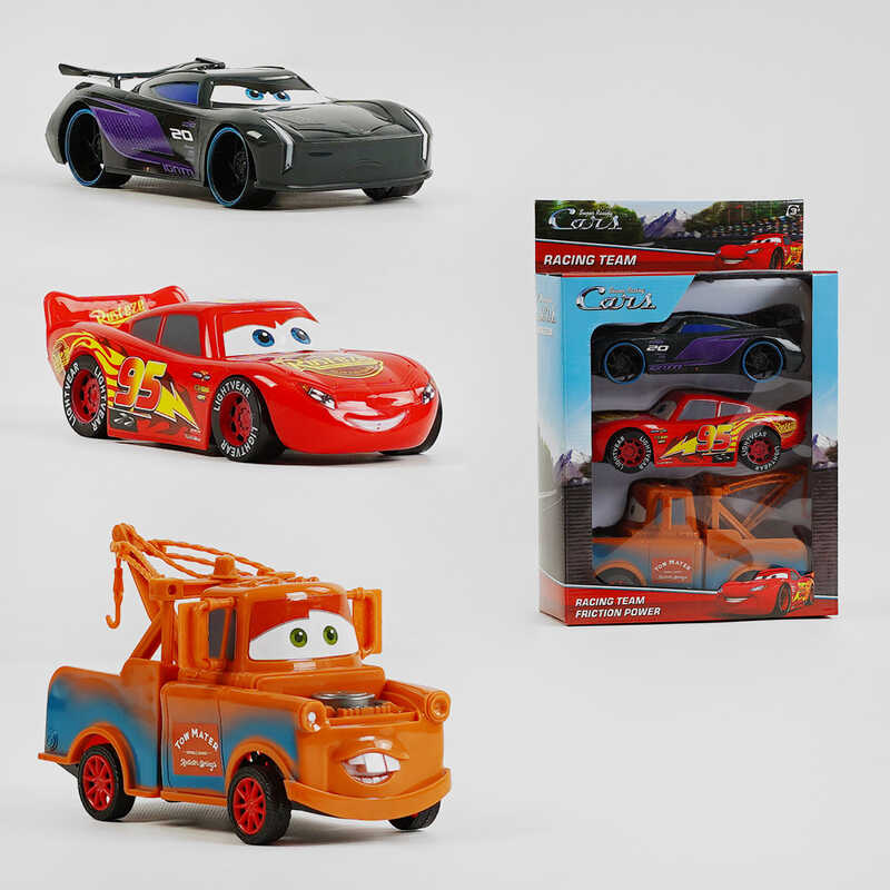 Набір машин 073 (48) 3 шт. у наборі, герої, у коробці