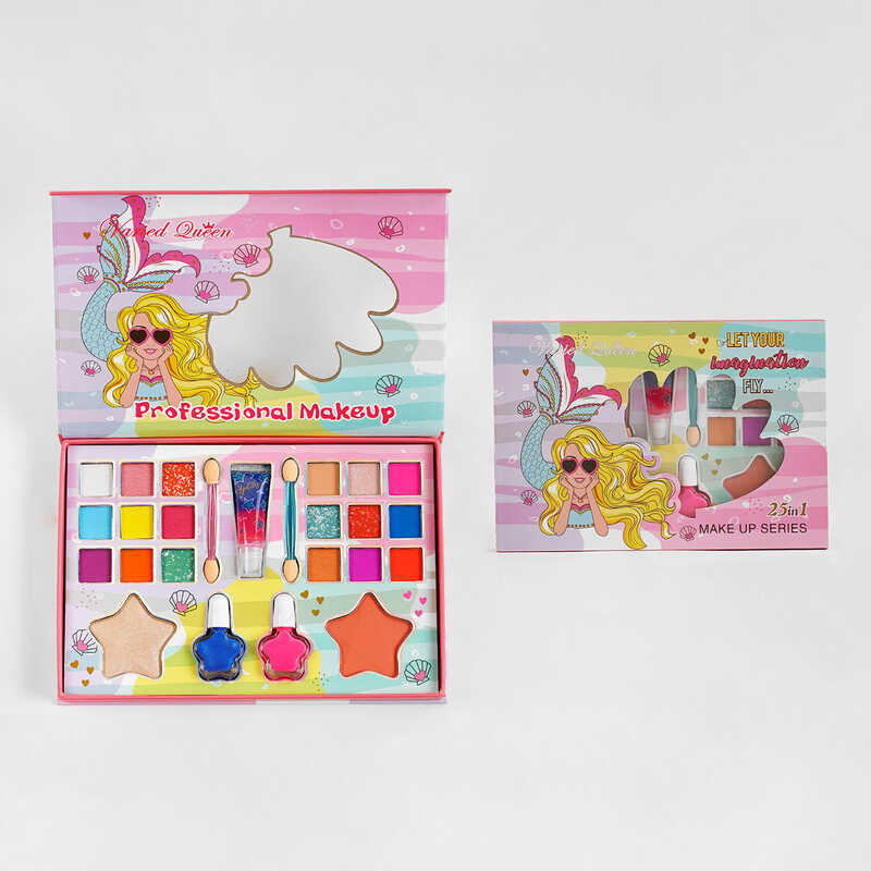 Косметика M 47604 (96) "Make up series", 25 елементів, тіні, лаки, блиски, аксесуари