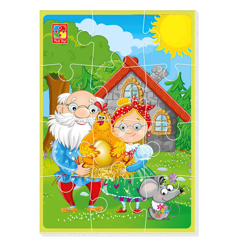 гр М`які пазли А5 "Малюк зможе. Курочка Ряба"  VT1103-96 (50)  "Vladi Toys"