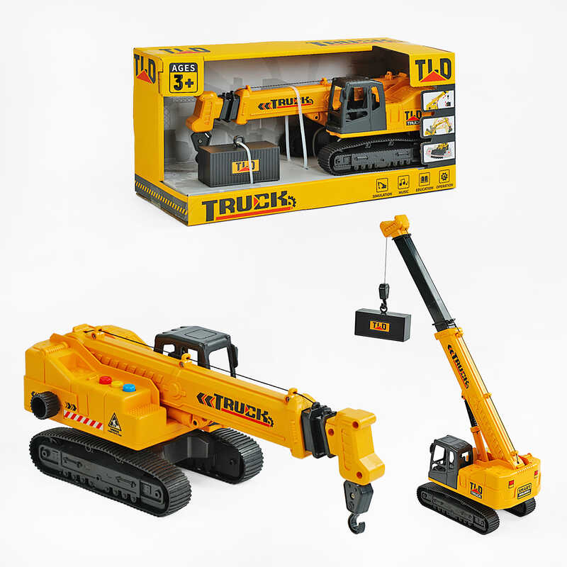 Кран 584-2 (24) звукові ефекти, гусеничний хід, тріскачка, в коробці