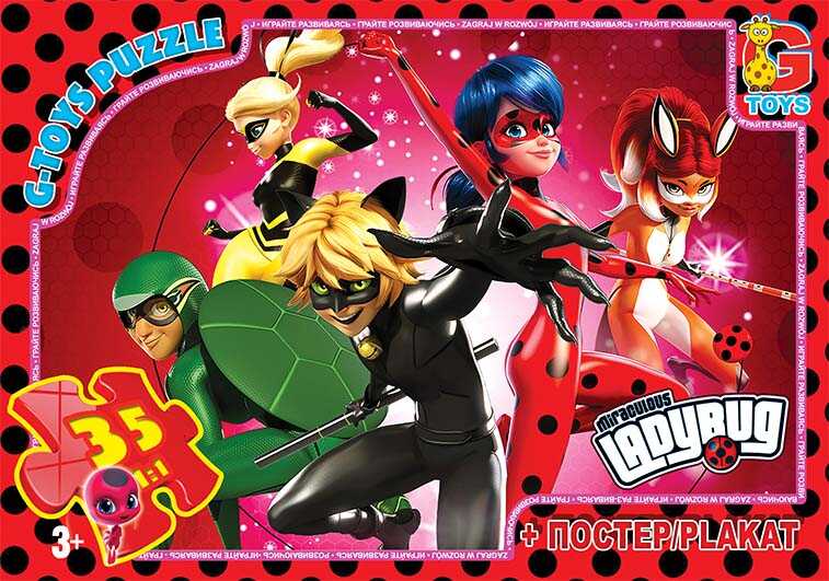 гр Пазли 35 eл. "G Toys" "Ледi Баг" LB 1017 (62) постер