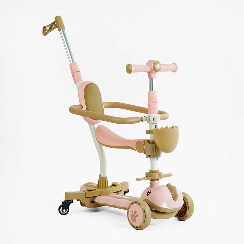 Самокат 5в1 "Skyper" GL-01502 (6) колеса PU 125х40мм зі світлом, музика та підсвічування платформи, с ДОП. КОЛЕСАМИ, захисний бампер, в коробці