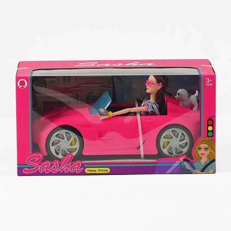 Лялька 51840 (16/2) сучасне авто, домашній улюбленець, в коробці