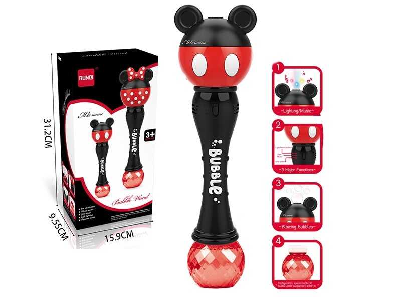 Установка з мильними бульбашками RS 908 C (48/2) звук, підсвічування, пляшка з мильним розчином, в коробці