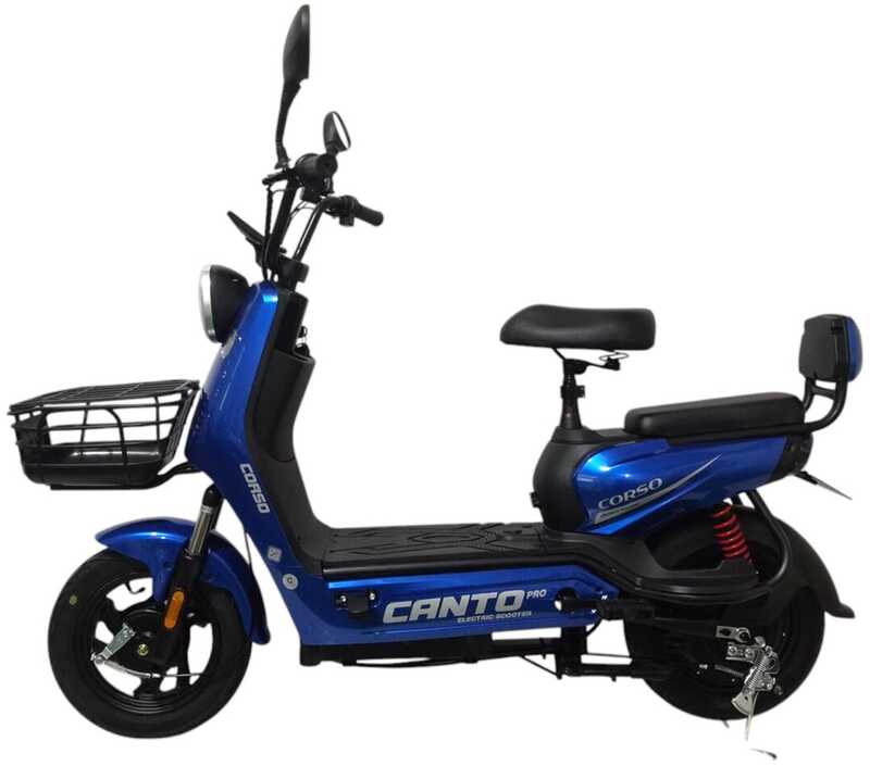 Електричний мопед Corso Canto CN-411724 (1) +1 ЯЩ.АКУМ. двигун 500W, акумулятор 48V/20Ah, в коробці