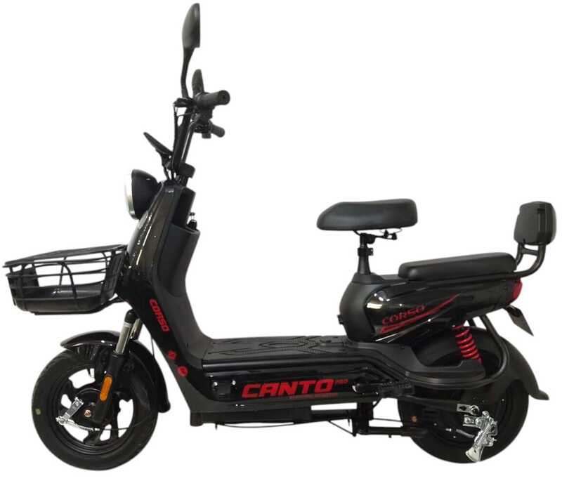Електричний мопед Corso Canto CN-107099 (1) +1 ЯЩ.АКУМ. двигун 500W, акумулятор 48V/20Ah, в коробці