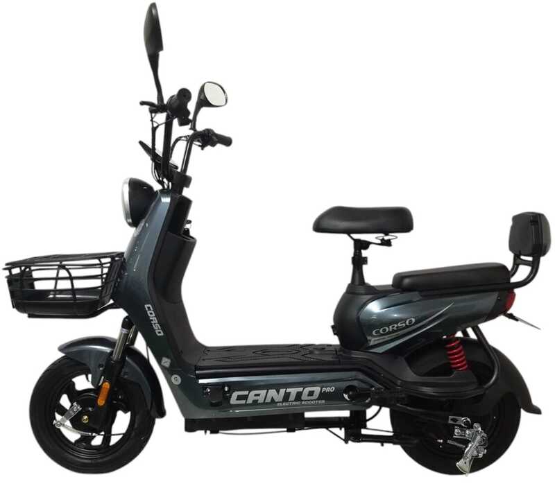 Електричний мопед Corso Canto CN-190260 (1) +1 ЯЩ.АКУМ. двигун 500W, акумулятор 48V/20Ah, в коробці