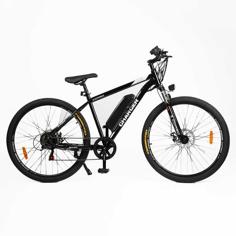 Електровелосипед Corso «Charger» 29" дюймів CR-29781 (1) рама сталева 19``, двигун 350W, акум. 36V10Ah, Shimano 7 швидкостей, у коробці