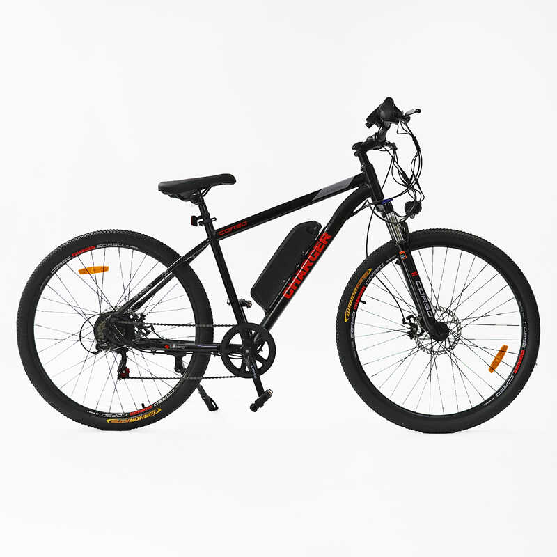 Електровелосипед Corso «Charger» 29" дюймів CR-29834 (1) рама сталева 19``, двигун 350W, акум. 36V10Ah, Shimano 7 швидкостей, у коробці