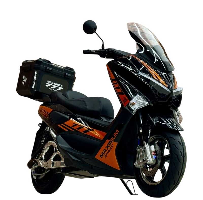 Електричний мопед Billgery B-43716 (1) +1 ЯЩИК АКУМ., +1 ЯЩИК БАГАЖНИК, двигун 2000W, акумулятор 72V/32Ah, в коробці