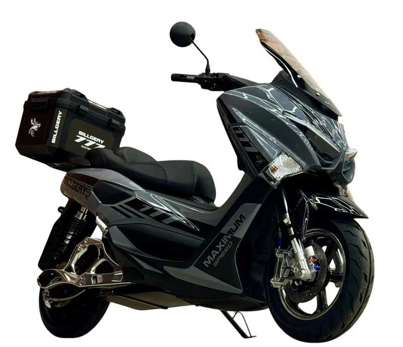 Електричний мопед Billgery B-11307 (1) +1 ЯЩИК АКУМ., +1 ЯЩИК БАГАЖНИК, двигун 2000W, акумулятор 72V/32Ah, в коробці