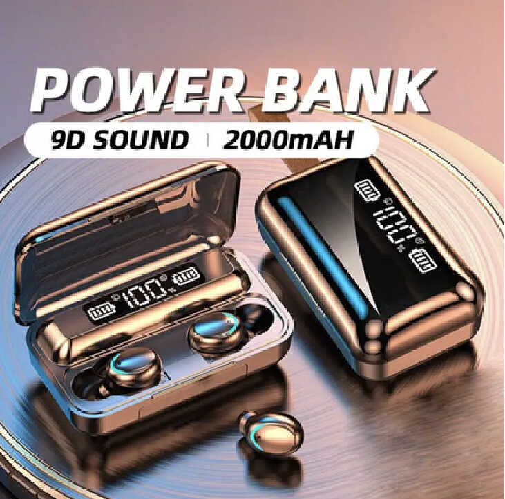 Навушники C 64884 (100) bluetooth, павербанк, мікрофон, сенсорне управління, дисплей, в коробці