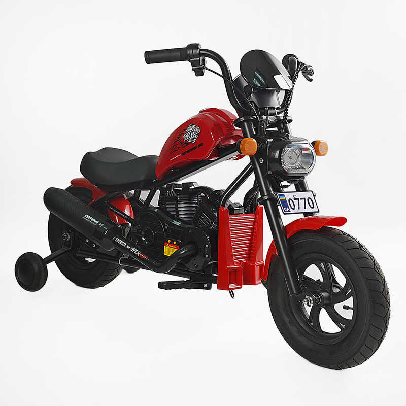 Мотоцикл електричний дитячий Corso H-39741 (1) двигун 160W, акумулятор 24V5Ah, Bluetooth, звук двигуна, в коробці