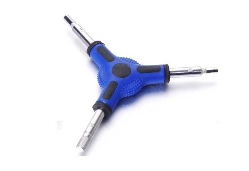 Ключ шестигранний FOURIES BALL WRENCH G-68755 (100) 80мм, 4/5/6мм, сталь 6150