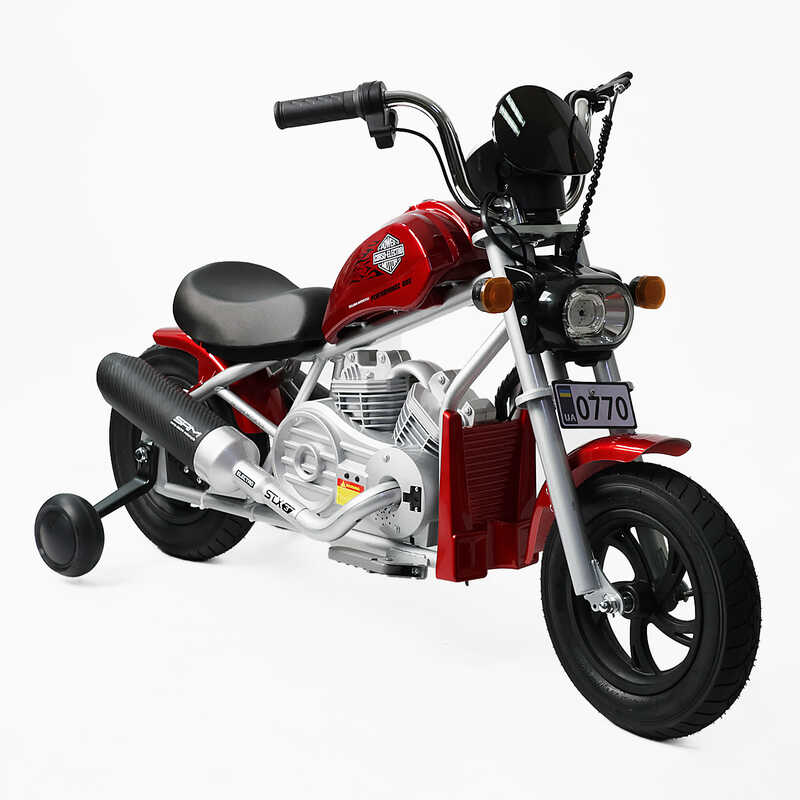 Мотоцикл електричний дитячий Corso H-51294 (1) двигун 160W, акумулятор 24V5Ah, Bluetooth, звук двигуна, в коробці