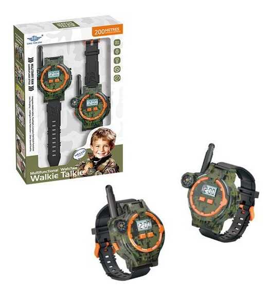 Набір рацій LZ 060 (96) вбудований акумулятор, USB - кабель, годинник, цифровий дисплей, антена, компас, мікрофон, ліхтарик, підсвічування корпусу,  ремінець, в коробці