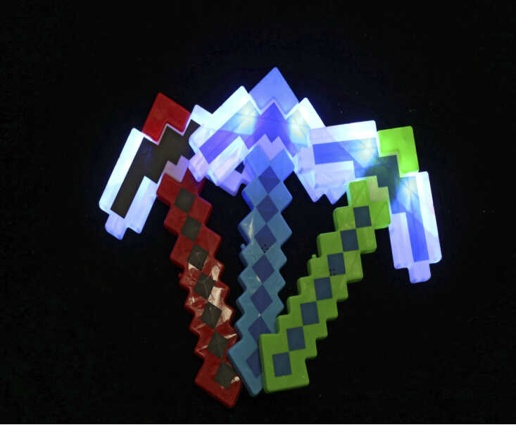 Сокира C 74047 (168) 3 види, довжина 34 см, підсвічування, звукові ефекти - удари, в пакеті, ВИДАЄТЬСЯ МІКС ВИДІВ