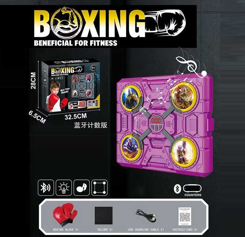 Електронний бокс 77-7 (36) герой, акумулятор, USB кабель, підсвічування, музика,  bluetooth, режими гучності, в коробці