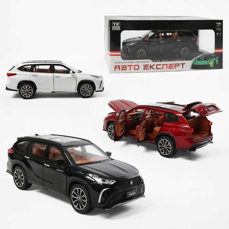 Машинка 1221-09 (24) "Авто Експерт", 3 кольори, металопластик, 1:24, звук, світло, інерція, відчиняються двері, в коробці, ВИДАЄТЬСЯ ТІЛЬКИ МІКС ВИДІВ