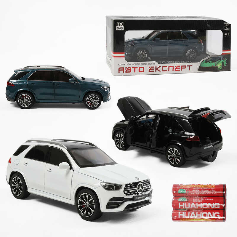 Машинка 1177-16 (24/2) "Авто Експерт", 3 кольори, металопластик,1:24, звук, світло, інерція, парогенерація, в коробці, відчиняються двері, МІКС