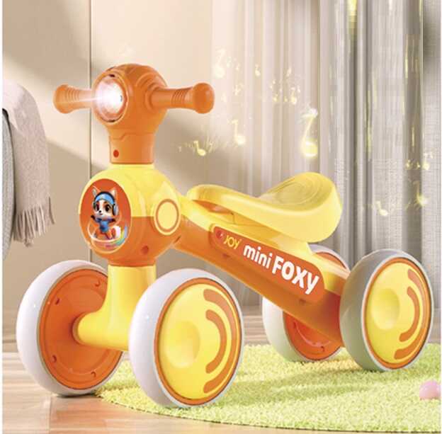 Велобіг JOY 4-х колісний TR-89302 (1) колеса EVA, рама пластик, УКРАЇНСЬКЕ ОЗВУЧУВАННЯ та підсвічування, в коробці