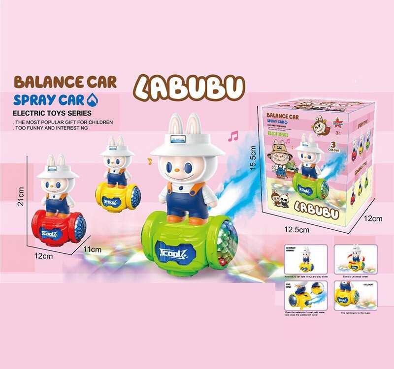 Музичний герой 0731 (144/2)3 кольори, парогенер, підсвіч, на батарейках, колесо вільного ходу, проєктор, звуки, в коробці, МІКС ВИДІВ