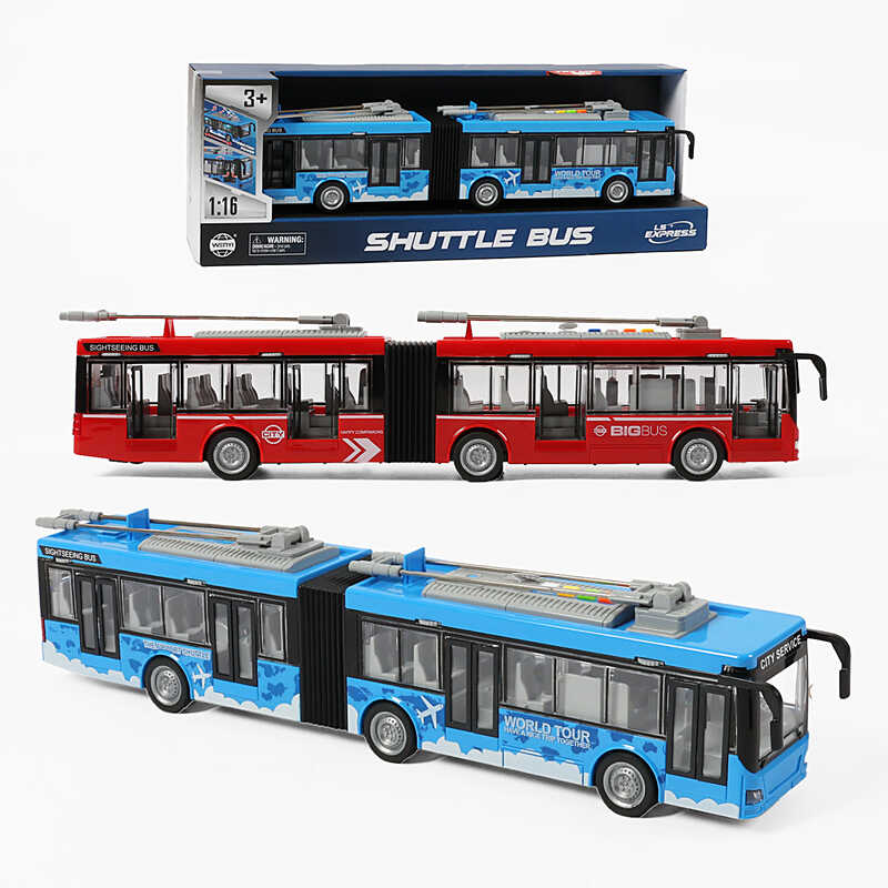 Тролейбус WY 915 AB (18) звук, підсвітка, механічне відкриття дверей, масштаб 1:16, гумові колеса, інерція, в коробці