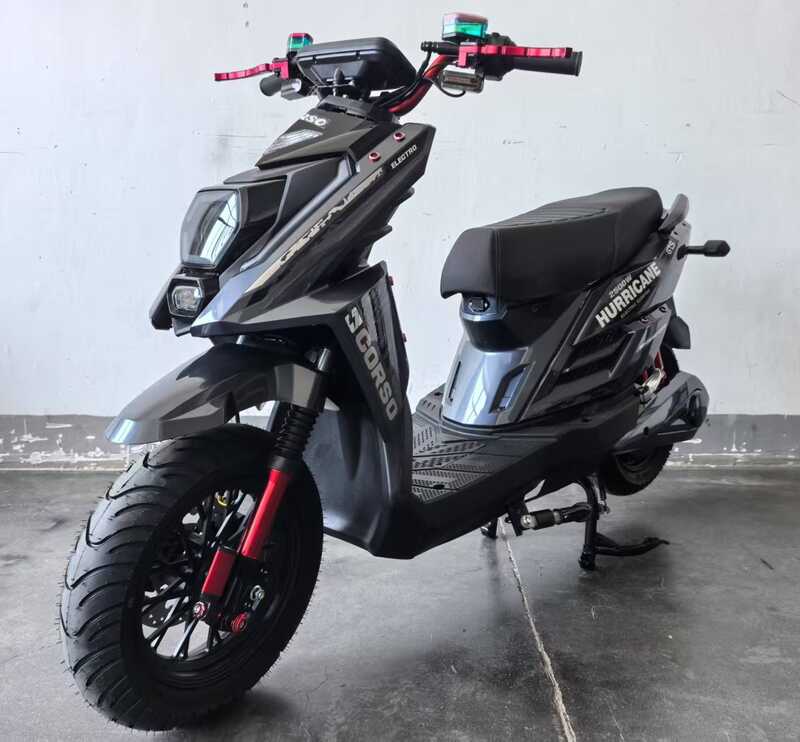 Електричний мопед Corso Hurricane HR-369822 (1) двигун 2500W, акумулятор літій-залізо-фосфатний 72V/40Ah, в коробці