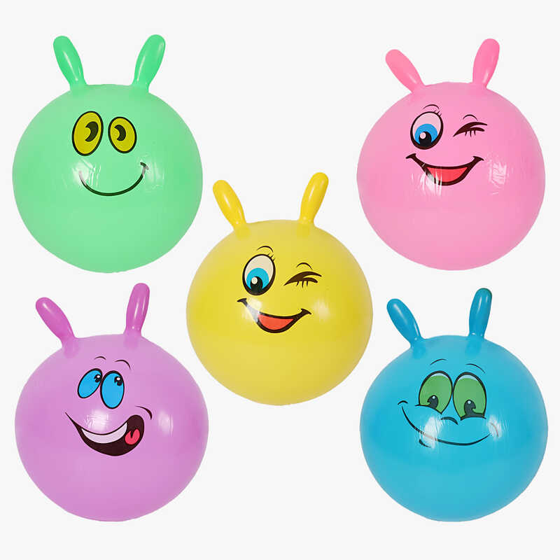 М`яч для фітнесу C 74526 (40) діаметр 40 см, висота з вушками - 60 см, у пакеті, ВИДАЄТЬСЯ МІКС