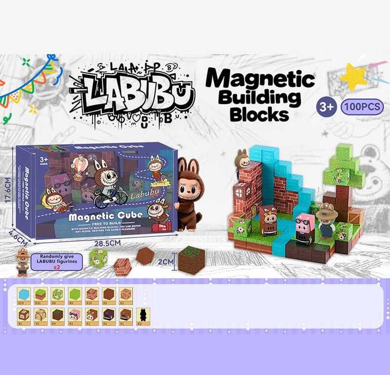 Магнітний конструктор BZ 94-5 B (36) 100 деталей, в коробці