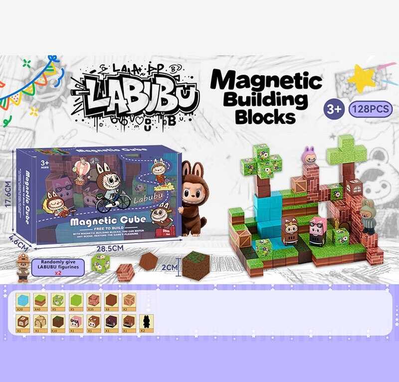 Магнітний конструктор BZ 94-9 B (36) 128 деталей, в коробці