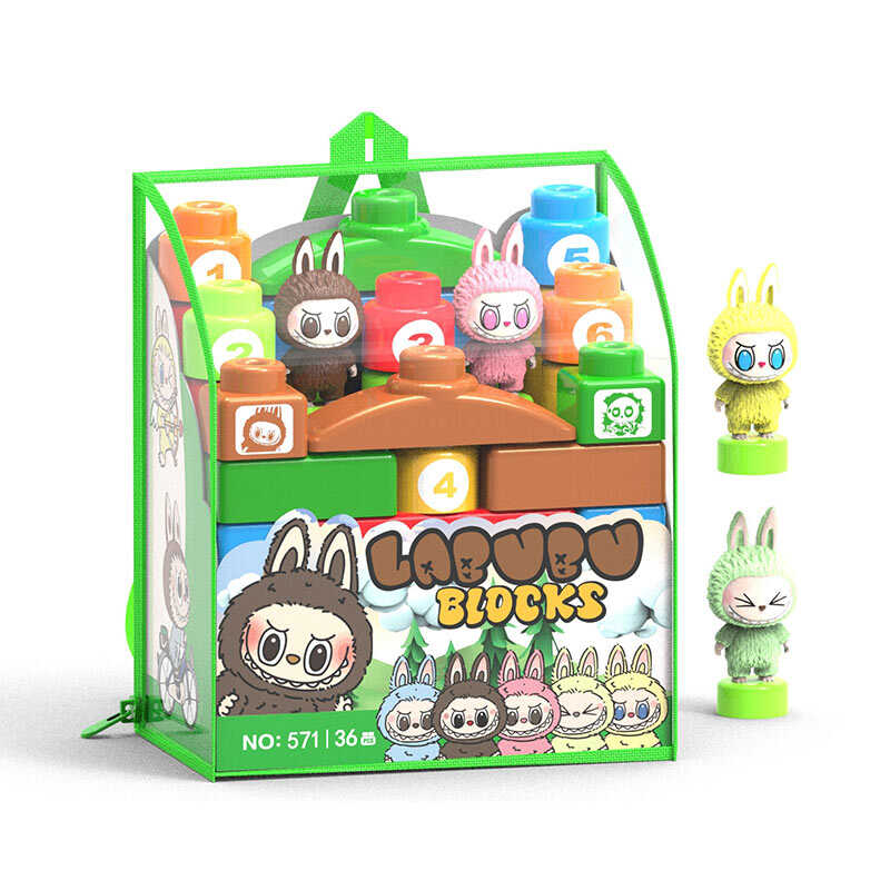 Конструктор 571 (36/2) 36 деталей, фігурки героїв, форми, цифри, кольори, в сумці 