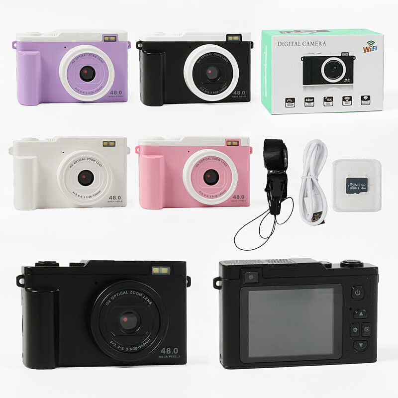 Фотоапарат C 75063 (50) кабель type-C, роз’єм для SD карти, SD карта, WI-FI, керування з телефону, фото, відео, ігри, фронтальна камера, в коробці, ВИДАЄТЬСЯ ТІЛЬКИ МІКС ВИДІВ