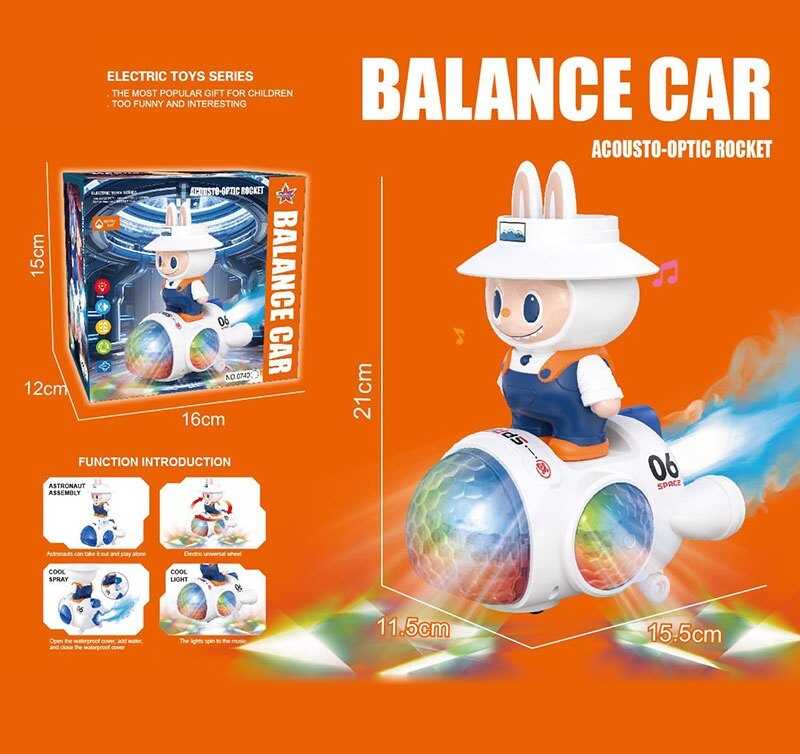 Музична іграшка 0740 (120/2) герой, мелодія, звук, підсвічування, парогенератор, колесо вільного ходу, в коробці