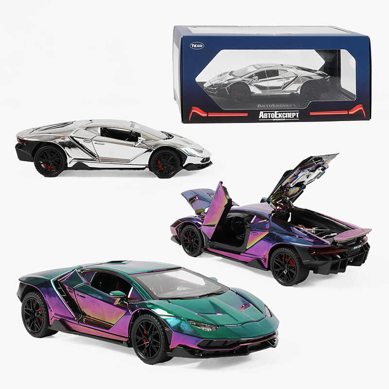 Машинка GT - 14225 (24/2) "Авто Експерт", 2 кольори, металопластик, звук, підсвічування,1:24, інерція, відчиняються двері, у коробці, ВИДАЄТЬСЯ МІКС