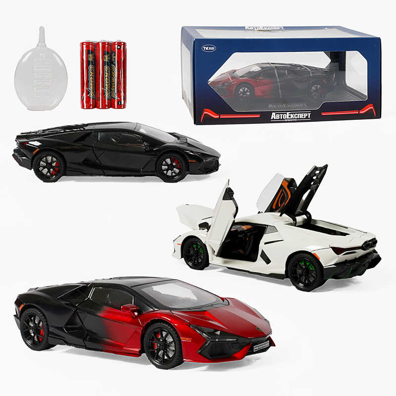 Машинка GT - 15622 (24/2) "Авто Експерт", 3 кольори, металопластик,1:24, звук, світло, інерція, парогенерація, відчиняються двері, у коробці, МІКС