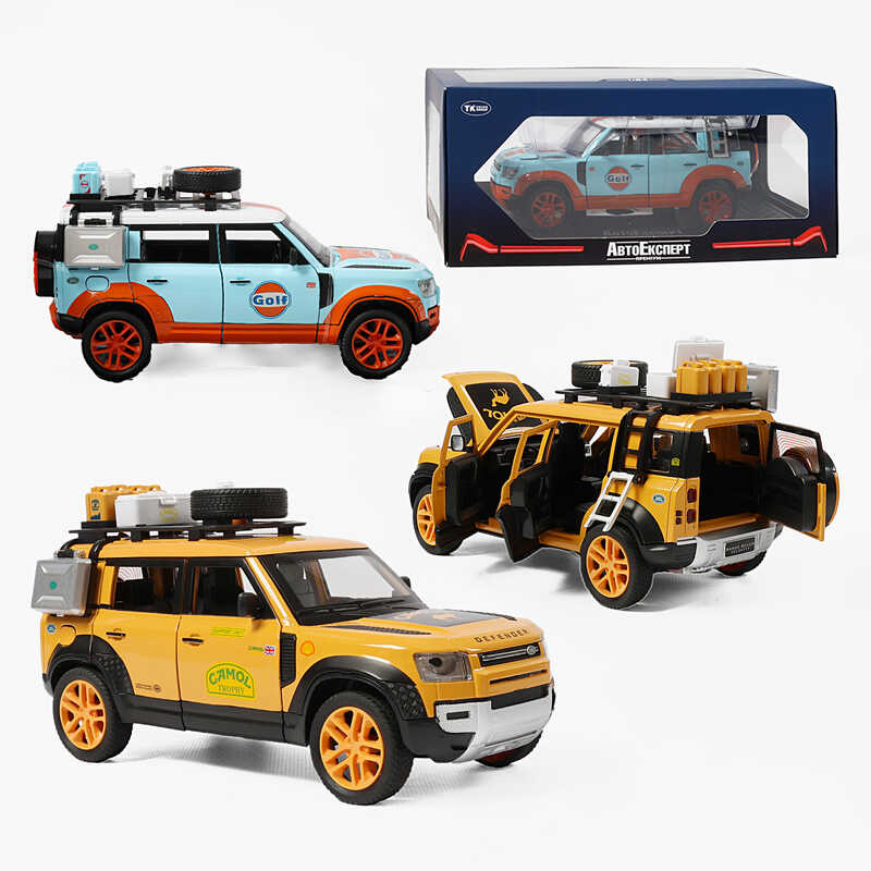 Джип GT - 74166 (24/2) "Авто Експерт" 2 види, металопластик, звук, підсвічування,1:24, інерція, відчиняються двері, капот, багажник, в коробці
