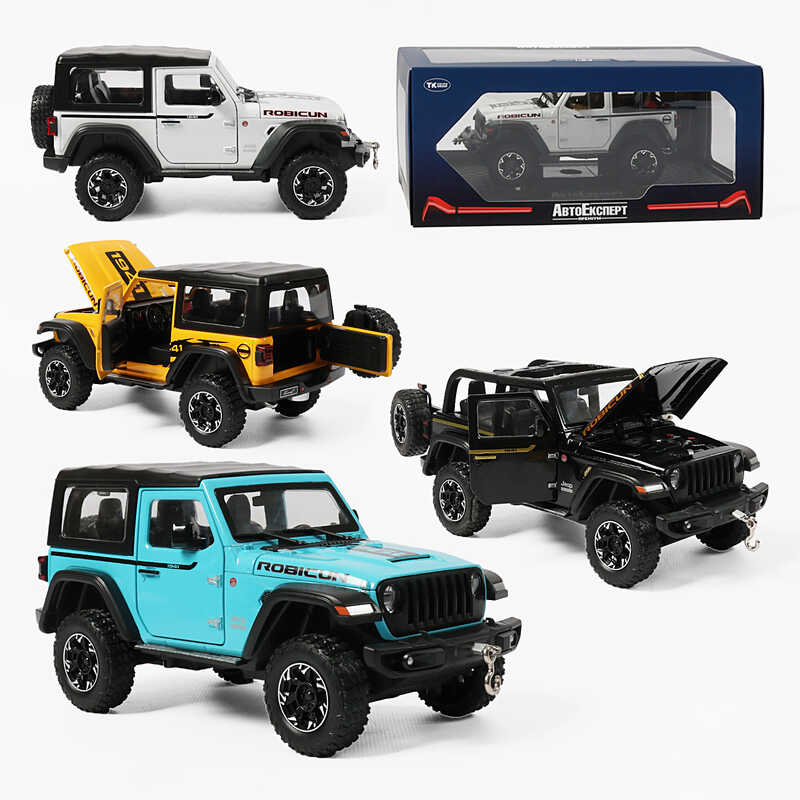 Джип GT - 94911 (24/2) "Авто Експерт", 4 кольори, металопластик, звук, підсвічування,1:24, інерція, відчиняються двері, капот, в коробці, МІКС