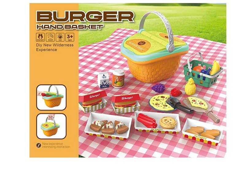 Набір продуктів 20 V 09 (32/2) 32 елементи, кошик з ручкою, наліпки