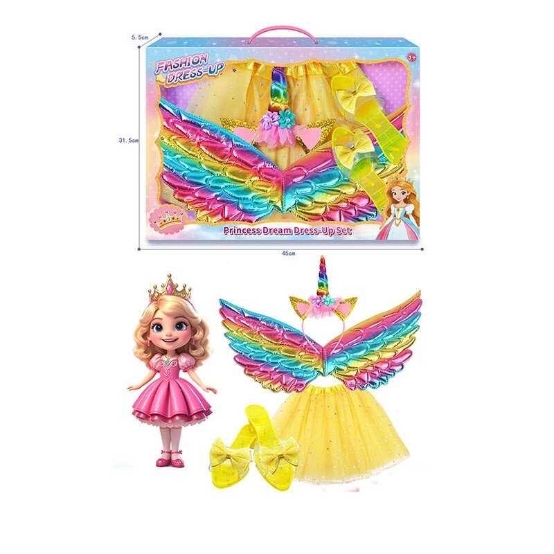 Набір прикрас JY 7305 (36/2) крила, спідниця, черевики, обруч, в коробці