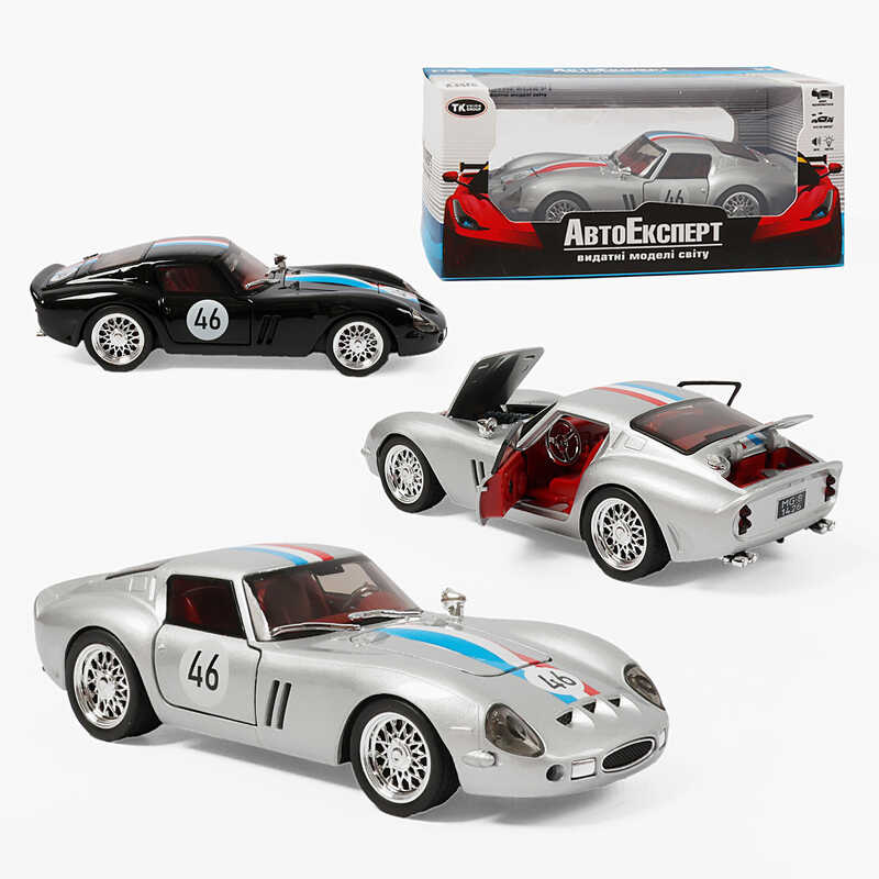 Машинка 67007 (48/2) "Авто Експерт", 2 кольори, металопластик, 1:32, світло, звук, інерція, відчиняються двері, багажник, в коробці