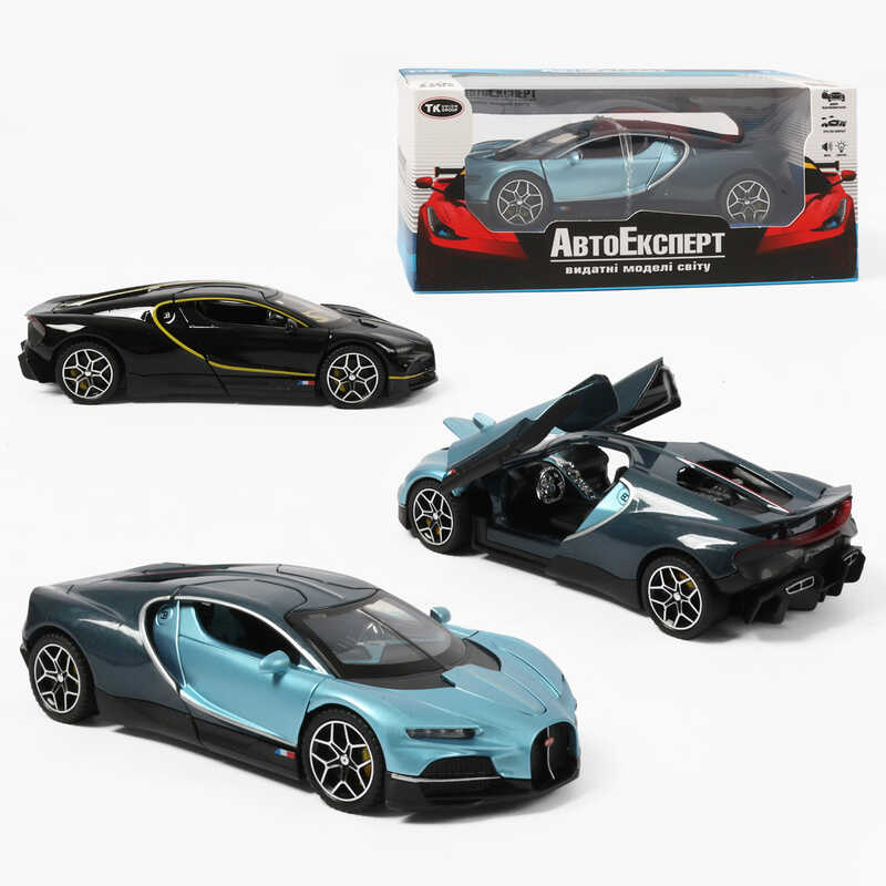 Машинка 22805 (48/2) "Авто Експерт", 2 кольори, металопластик, 1:32, світло, звук, інерція, відчиняються двері, багажник, капот, в коробці