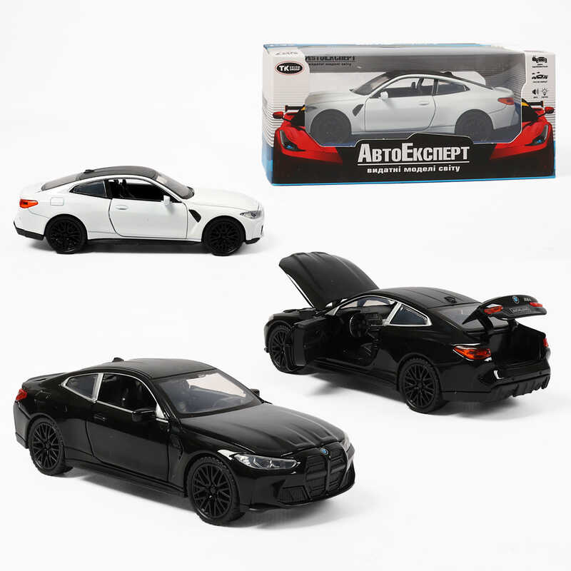 Машинка 91588 (48/2) "Авто Експерт", 2 кольори, металопластик, 1:32, світло, звук, інерція, відчиняються двері, багажник, капот, в коробці