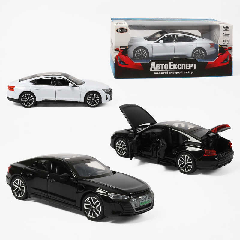 Машинка 86544 (48/2) "Авто Експерт", 2 кольори, металопластик, 1:32, світло, звук, інерція, відчиняються двері, багажник, капот, в коробці