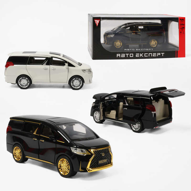 Машинка RS-17510 (24) "Авто Експерт", 2 кольори, металопластик, 1:24, звук, світло, інерція, відчиняються двері, багажник та капот, в коробці