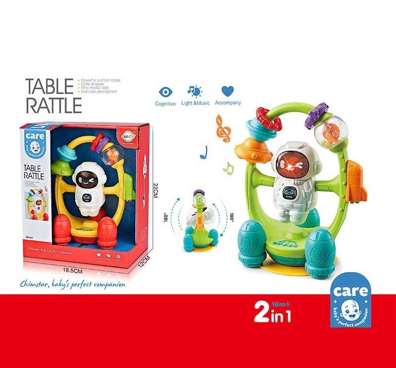 Музична іграшка 503-14 (48/2) "Космонавт", підсвічування, звук, пальчикові ігри, брязкальце, в коробці