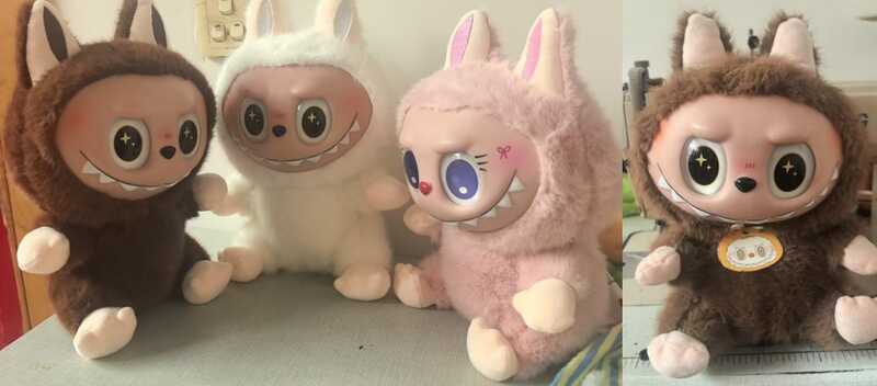 М`яка іграшка M 19796 (100) 3 види, висота 33 см, гумове обличчя, великі пластикові оченята, ВИДАЄТЬСЯ ТІЛЬКИ МІКС ВИДІВ