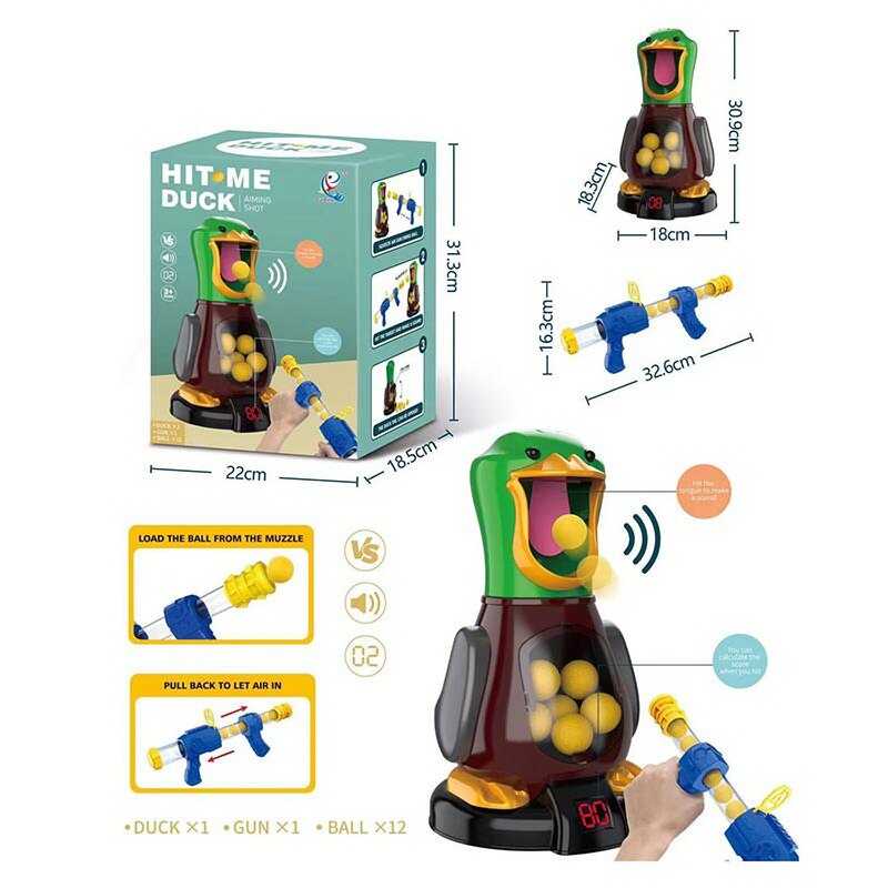 Автомат з мішенню A 002 (18) підсвічування, звук, підрахунок балів, зброя, м