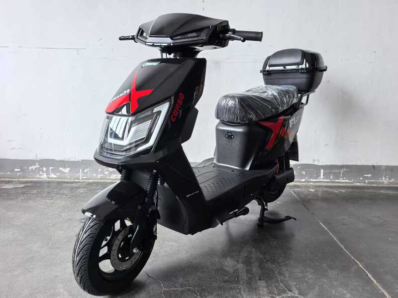 Електричний мопед Corso FlashX FL-808322 (1) + 1 ЯЩИК АКУМ, двигун 1200W, акумулятор графеновий 72V/23Ah, в коробці